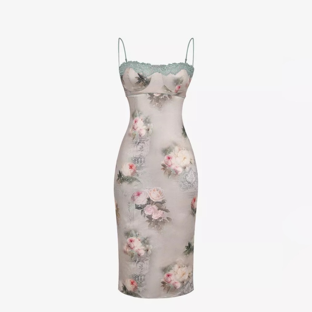 House of CB Venus Vintage Cream Flower Print Size Large (plus cup)